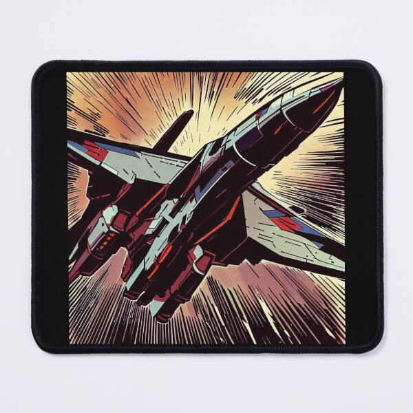 Item preview, SF - Anime Starfighter Woodcut 2 designed and sold by CrankyOldDude.