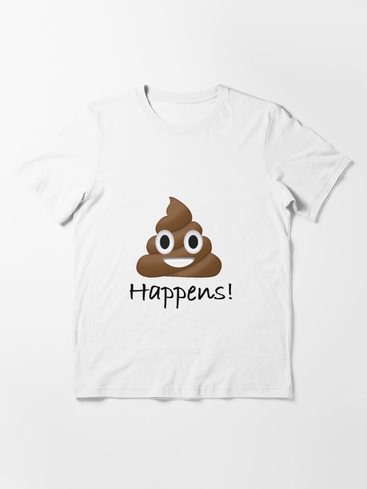 Shit Happens - Cool Split Text Design Essential T-Shirt for Sale by  Everyday Inspiration