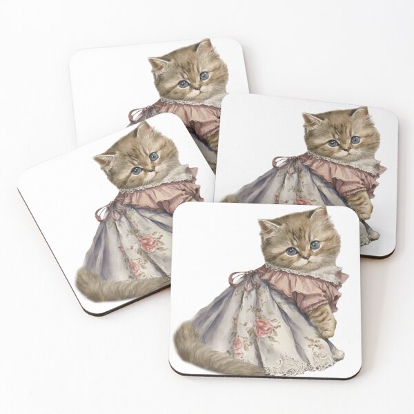 Item preview, Vintage coquette cat designed and sold by Pixiedrop.