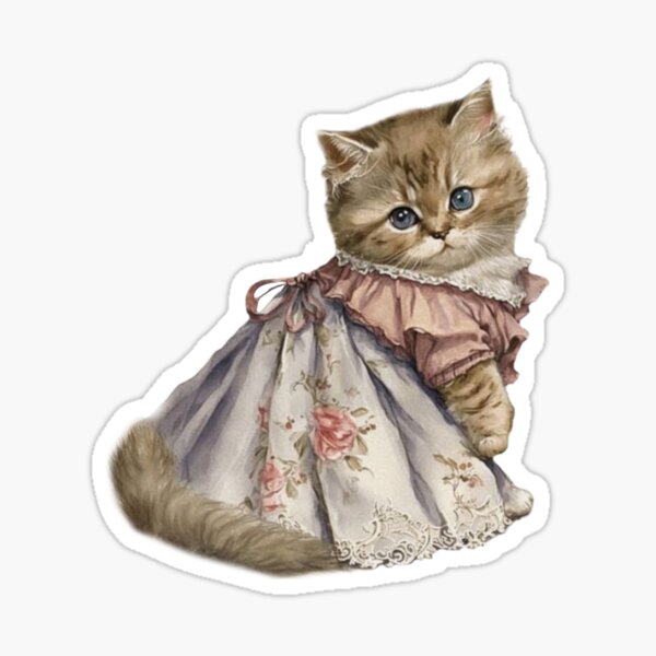 Artikel-Vorschau von Vintage Kokettenkatze, designt und verkauft von Pixiedrop.