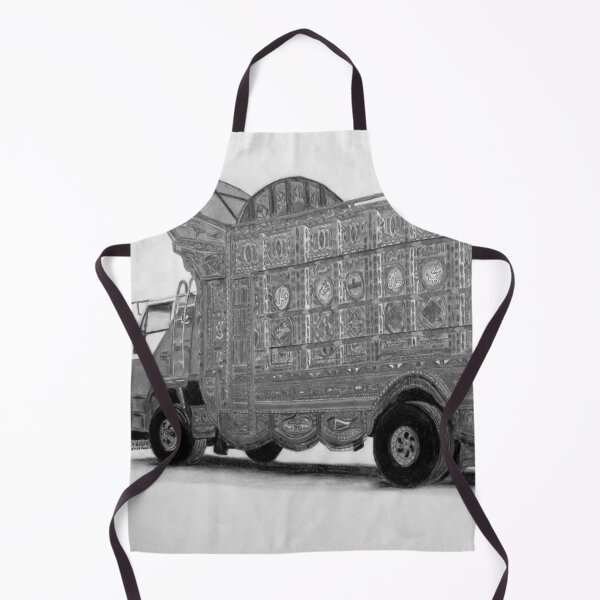 Item preview, Pakistani Truck Art Pencil drawing designed and sold by MubaraksArt.