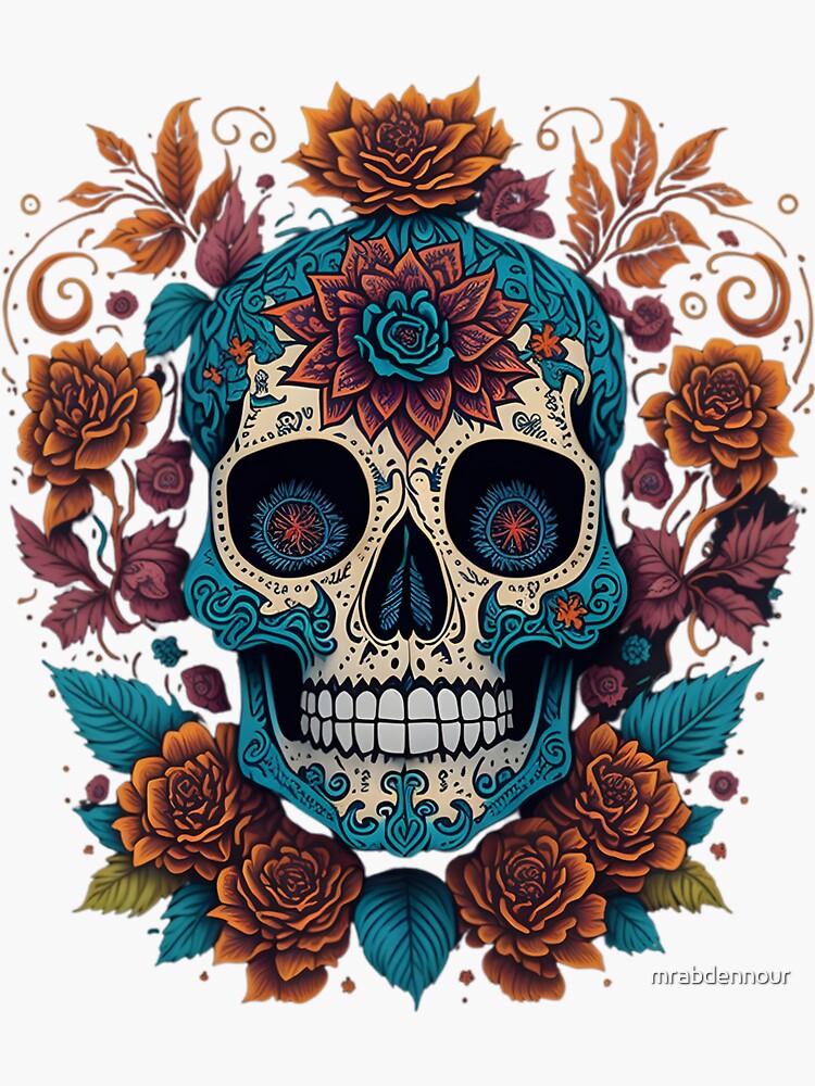 Dia De Los Muertos Shirt Day of the Dead Sugar Skull 