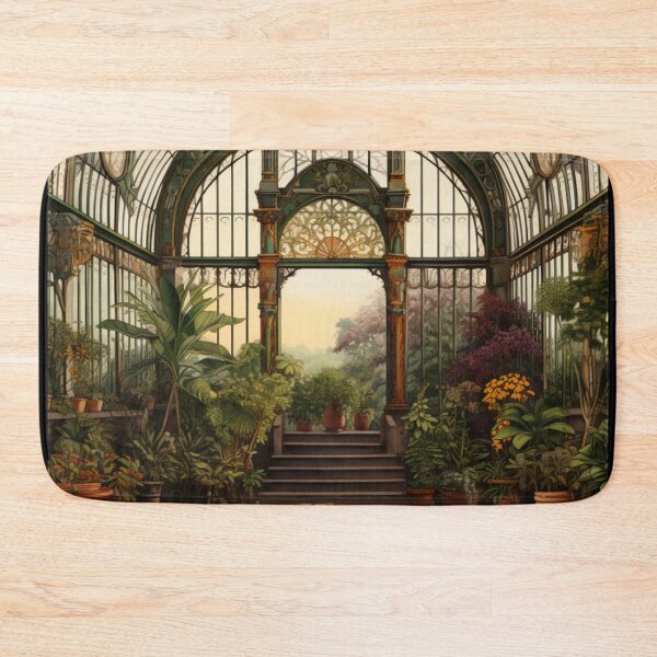 Item preview, Victorian Greenhouse Filled With Exotic Plants Victorian Inspired Art  designed and sold by CDC40.