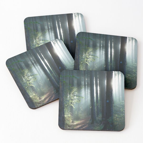 Item preview, Forest path with sun rays designed and sold by Pietschi2022.