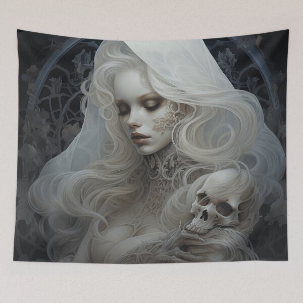 Item preview, Art nouveau Halloween digital print designed and sold by dcrc.