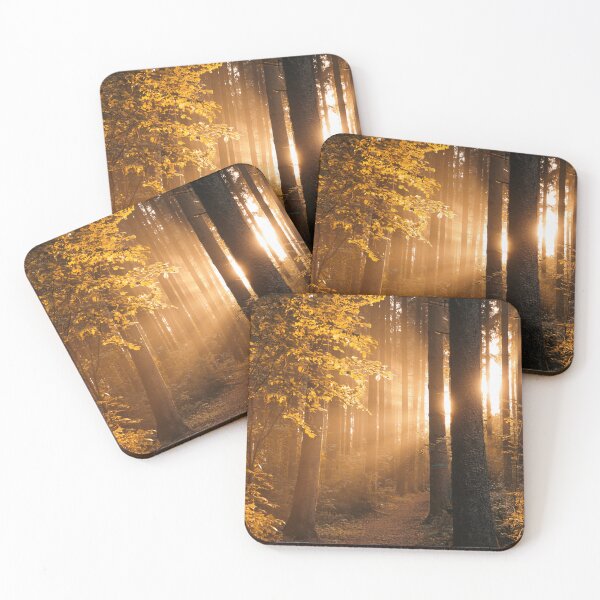 Item preview, Forest path with sun rays designed and sold by Pietschi2022.