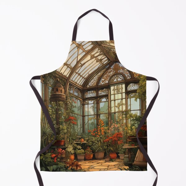 Item preview, Victorian Greenhouse Filled With Exotic Plants Victorian Inspired Art designed and sold by CDC40.