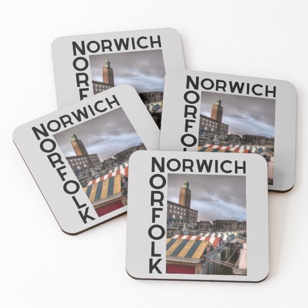 Item preview, Norwich Norfolk - Art print of Norwich Market and City Hall designed and sold by MyriadNorfolk.