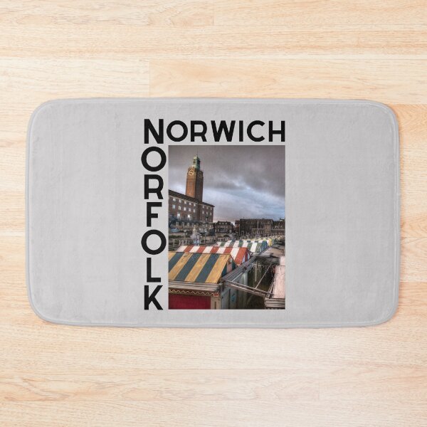 Item preview, Norwich Norfolk - Art print of Norwich Market and City Hall designed and sold by MyriadNorfolk.