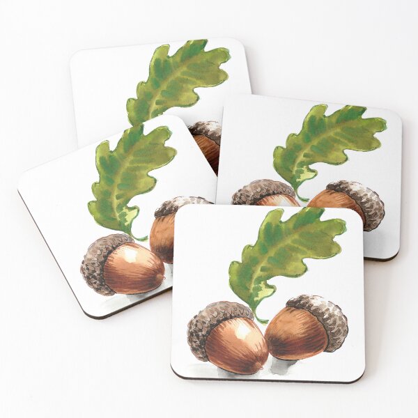 Item preview, Pair of acorns designed and sold by AlexBlackSea.