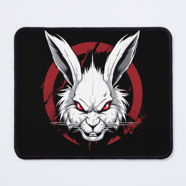 Item preview, Angry white rabbit designed and sold by InfinityCircle.