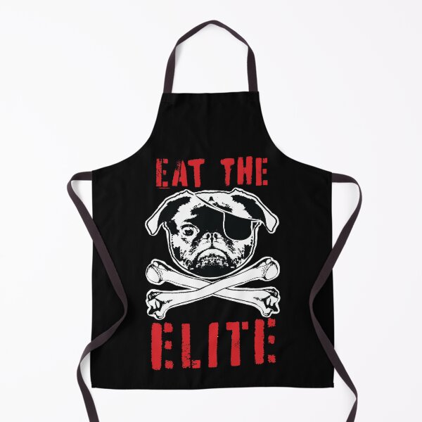 Item preview, EAT THE ELITE Puganneer Revolution Jolly Pugger of of the Rebellious Seas: Defier of Hierarchies and Champion of Mischief STREET FONT VERSION designed and sold by pelagio.