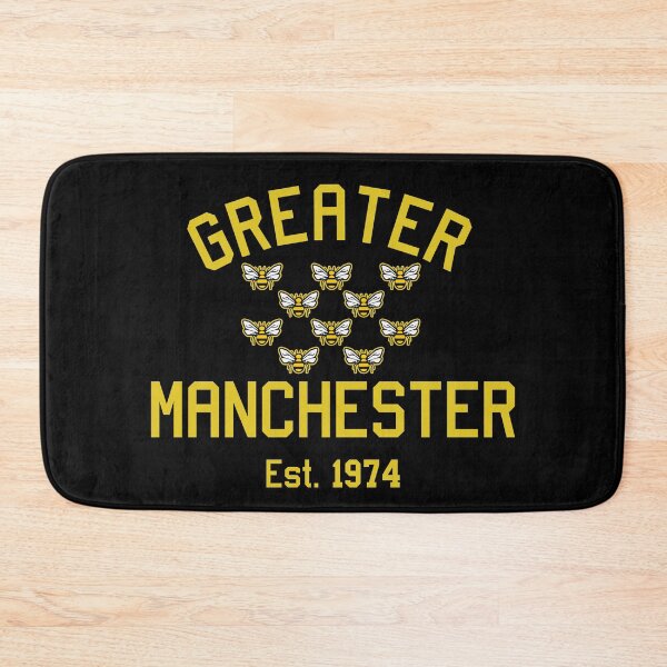 Item preview, Greater Manchester (10 bees) established 1974 sports varsity logo designed and sold by jimmy-digital.