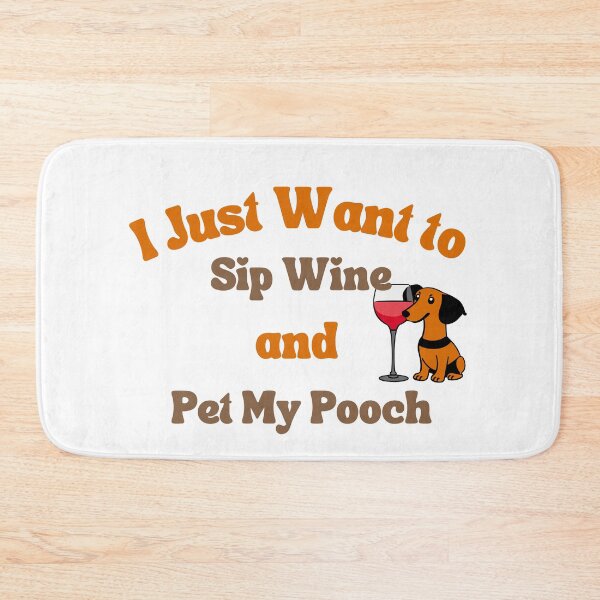 Item preview, I just want to sip wine and pet my pooch T shirt designed and sold by Leivenaar.