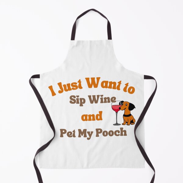 Item preview, I just want to sip wine and pet my pooch T shirt designed and sold by Leivenaar.