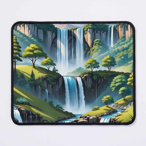 Item preview, Great waterfalls in heart of nature  designed and sold by CraftyUniverse.