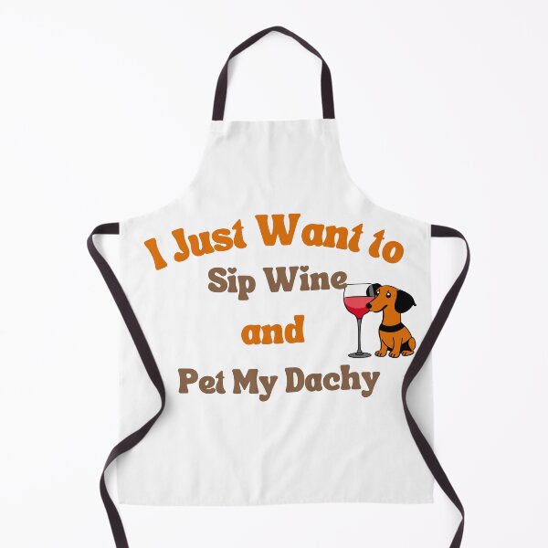 Item preview, I just want to sip wine and pet my dachy t shirt designed and sold by Leivenaar.