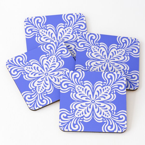 Item preview, Estampado decorativo estampado azul y blanco. designed and sold by lex-sky.