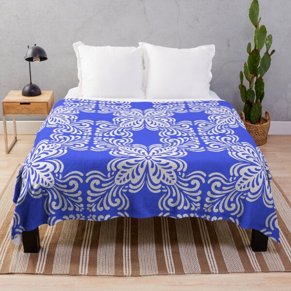 Item preview, Estampado decorativo estampado azul y blanco. designed and sold by lex-sky.