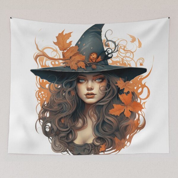 Item preview, art nouveau halloween digital print designed and sold by dcrc.