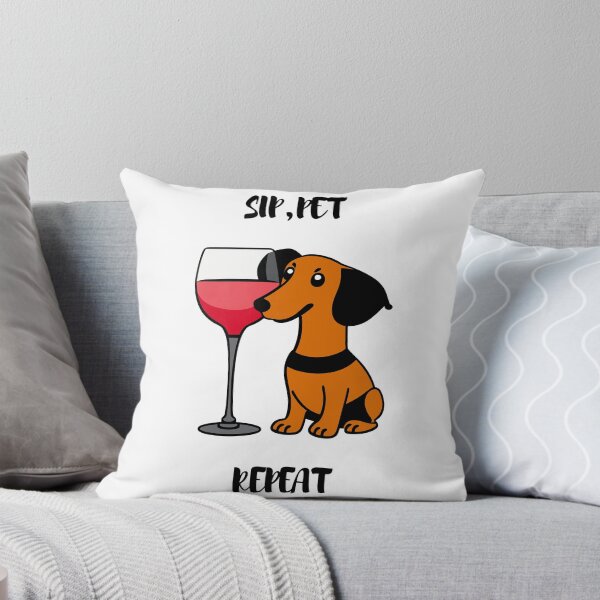 Item preview, Sip, Pet, repeat dachshund T-Shirt designed and sold by Leivenaar.