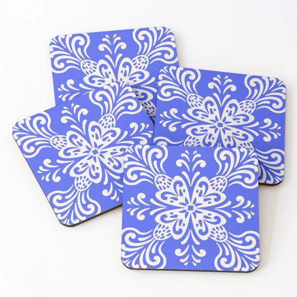 Item preview, Estampado decorativo estampado azul y blanco. designed and sold by lex-sky.