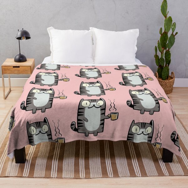 Item preview, Cat and a brew doodle designed and sold by PickledjoArt.