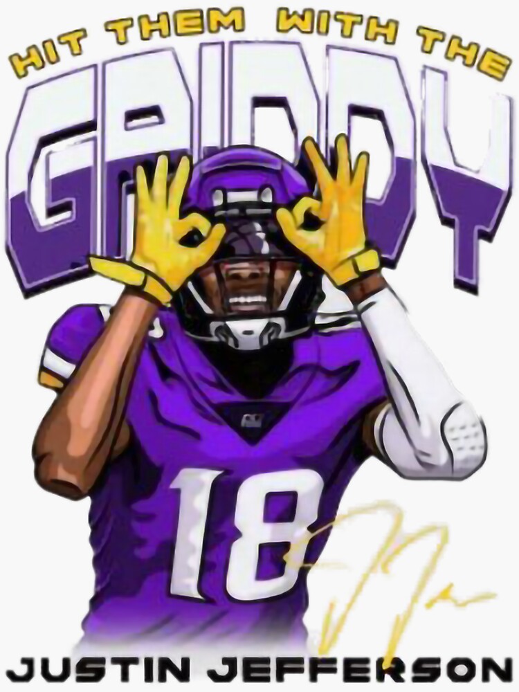 Hit 'em with the griddy Justin Jefferson Minnesota Vikings shirt