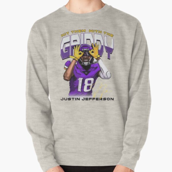 Justin Jefferson 18 Griddy Shirt Sweatshirt Hoodie - iTeeUS