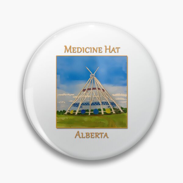 Item preview, SaamisTeePee Landmark in Medicine Hat Alberta Canada - WelshDesigns designed and sold by welshdesigns.