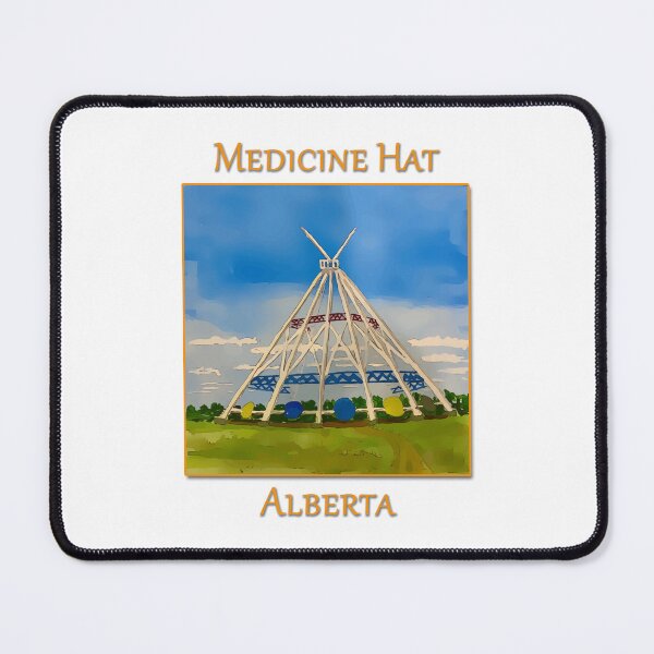 Item preview, SaamisTeePee Landmark in Medicine Hat Alberta Canada - WelshDesigns designed and sold by welshdesigns.
