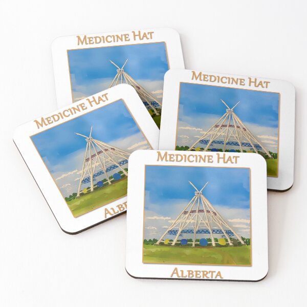Item preview, SaamisTeePee Landmark in Medicine Hat Alberta Canada - WelshDesigns designed and sold by welshdesigns.