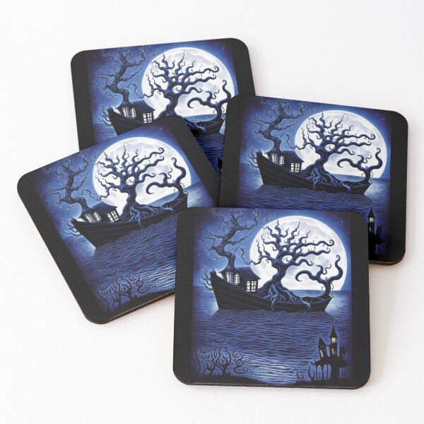Item preview, halloween blue moon designed and sold by EuropeanPrints.