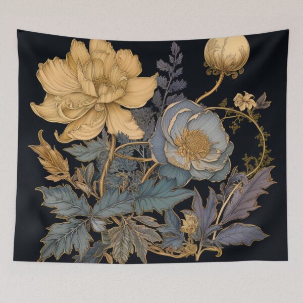 Item preview, Rare Victorian Moon Flower Bloom Victorian Inspired Art  designed and sold by CDC40.