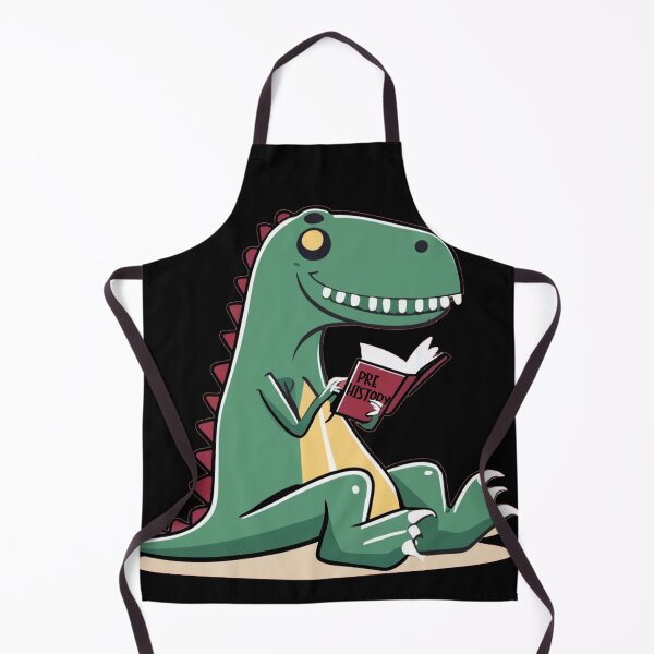 Item preview, Funny T-rex Dinosaur Reading Prehistory Book designed and sold by Nature's Fancy.