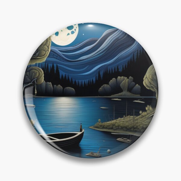 Item preview, halloween blue moon designed and sold by EuropeanPrints.
