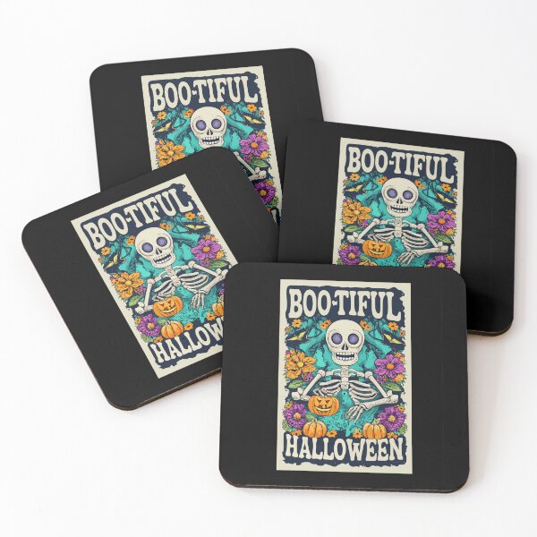 Item preview, Boo-tiful Halloween Skeleton With Pumpkin And Flowers designed and sold by tw2us.