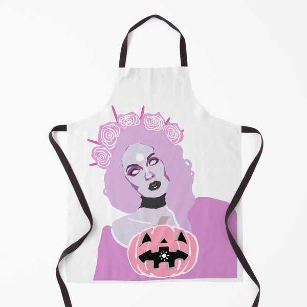 Item preview, Pink Witch with Pumpkin Halloween Art | Cute Witchy Illustration designed and sold by Kaitychoco.