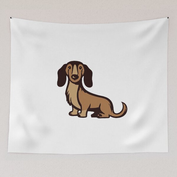 Item preview, Long haired Dachshund logo T Shirt designed and sold by Leivenaar.