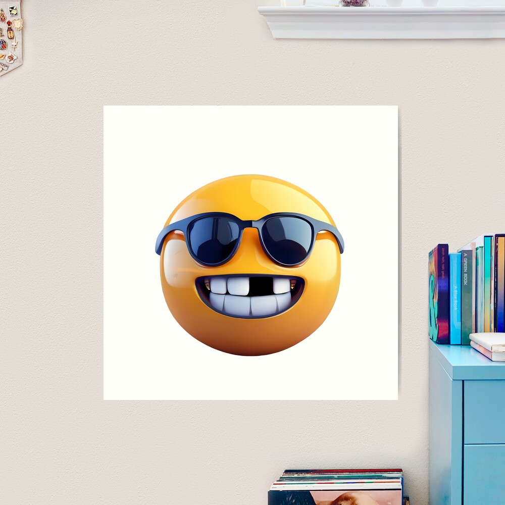 Cute missing tooth smiley emoji
