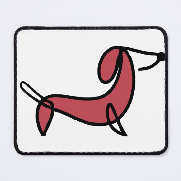 Item preview, line art dachshund logo - T shirt designed and sold by Leivenaar.