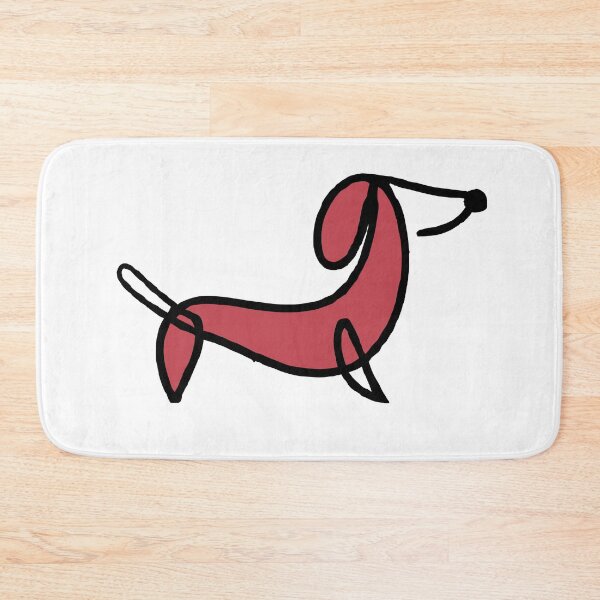 Item preview, line art dachshund logo - T shirt designed and sold by Leivenaar.