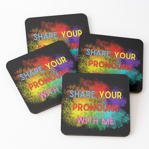 Item preview, share your pronouns with me designed and sold by sikkoraaSHoOP.