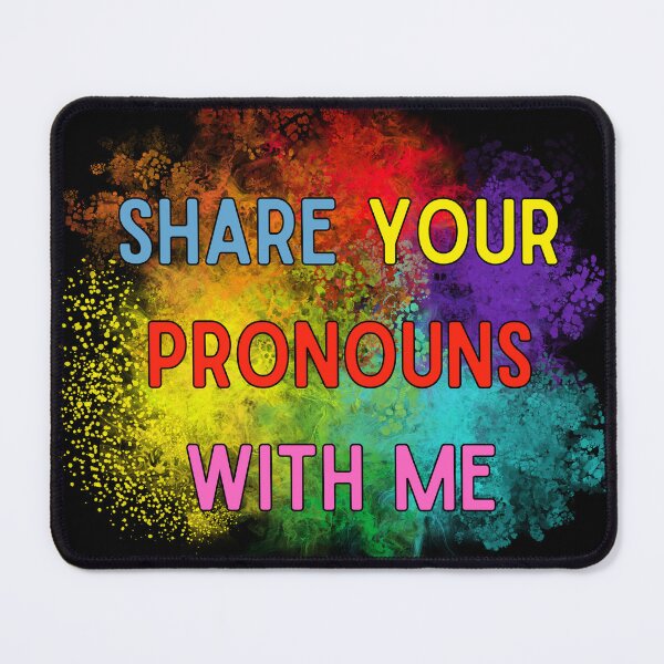 Item preview, share your pronouns with me designed and sold by sikkoraaSHoOP.