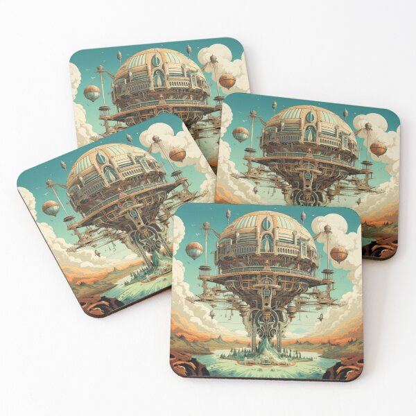 Item preview, Victorian Steampunk Enchanted Island Travel Poster Victorian Inspired Art  designed and sold by CDC40.