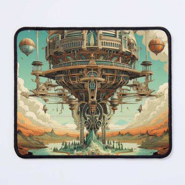 Item preview, Victorian Steampunk Enchanted Island Travel Poster Victorian Inspired Art designed and sold by CDC40.