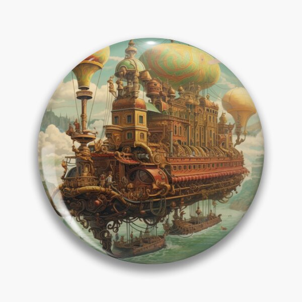 Item preview, Victorian Steampunk Enchanted Island Travel Poster Victorian Inspired Art  designed and sold by CDC40.
