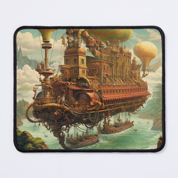 Item preview, Victorian Steampunk Enchanted Island Travel Poster Victorian Inspired Art designed and sold by CDC40.