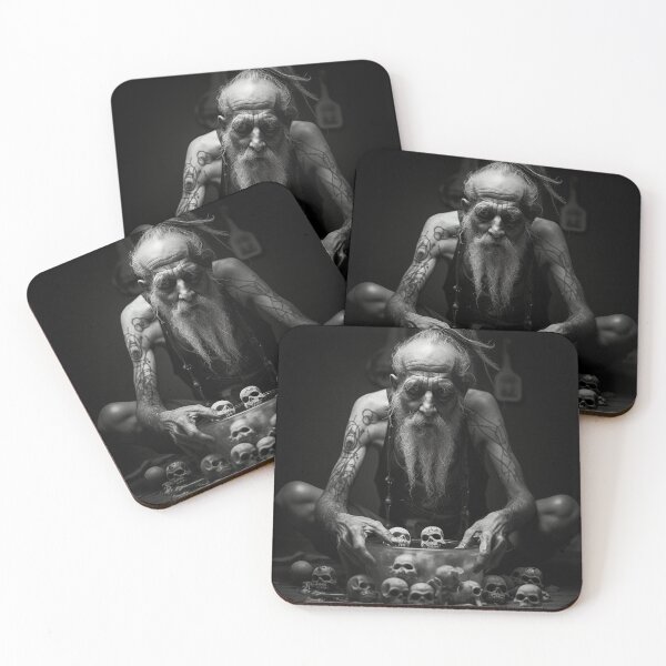 Item preview, Shaman, voodoo, black and white AI artwork designed and sold by silent-violin.