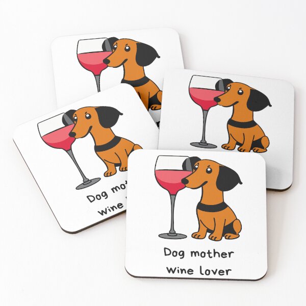 Item preview, Dog mother wine lover t-shirt designed and sold by Leivenaar.